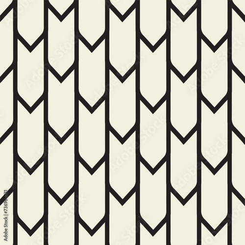 Vector seamless pattern with arrows.Modern stilysh texture.Linear pattern photo