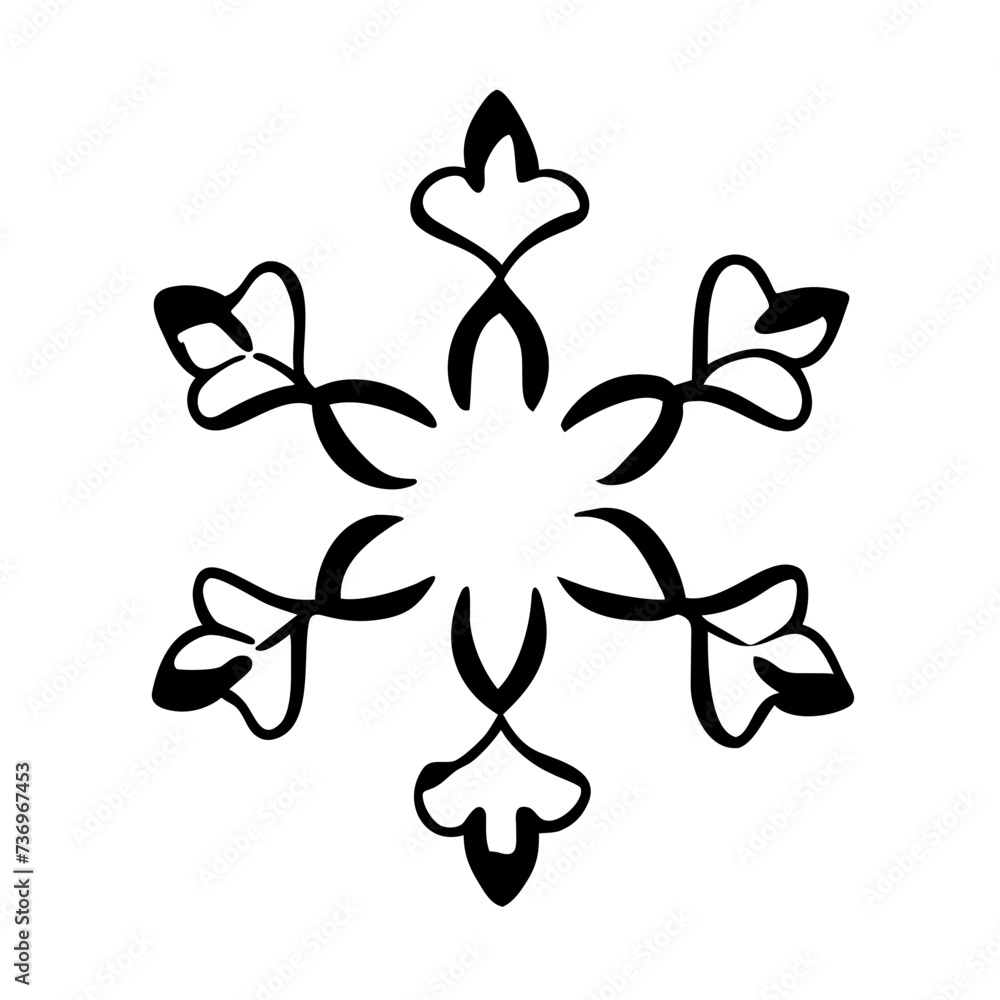 Obraz premium Mandala icon, blending intricate patterns and symmetrical geometry to evoke serenity and balance, Mandala icon, Mandala vector
