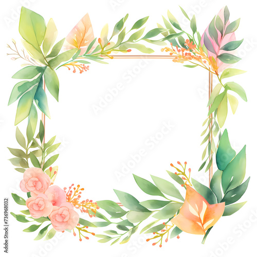 rose border frame images and leaf