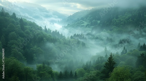 Misty Valley Morning
