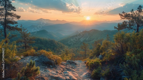 Mountain Vista Gradient Overlook