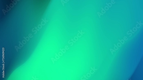 Abstract Green Glowing Aurora Vector Looped Motion Background