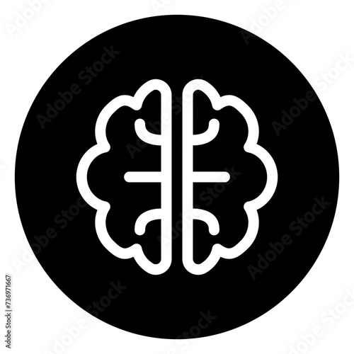 brain glyph icon