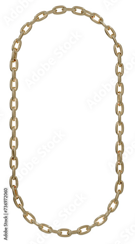Wallpaper Mural Unleash Your Creativity: From classic elegance to modern edge, this versatile 3D gold chain frame, available in oval or round rectangle, fuels your artistic freedom Torontodigital.ca