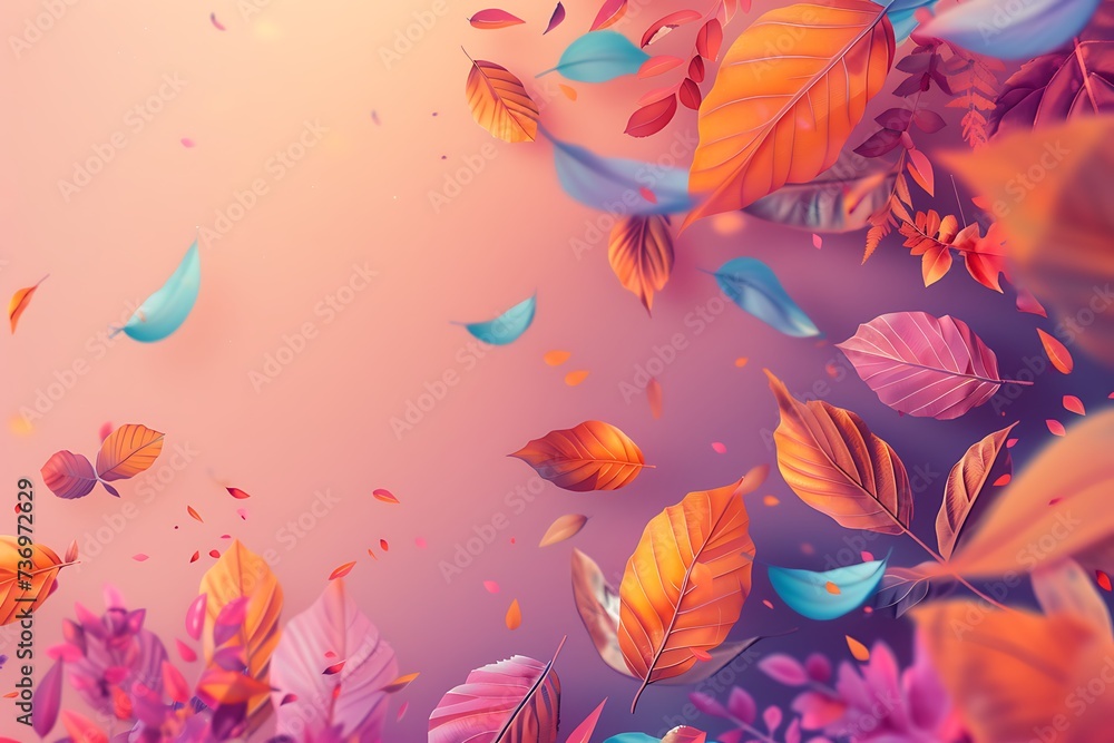 Vibrant autumn illustrations showcasing diversity and unity through colorful seasonal imagery.