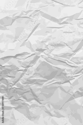 White clean crumpled paper