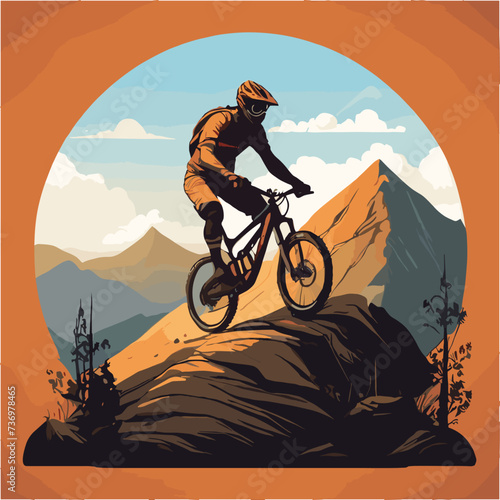 mountain bike silhouette