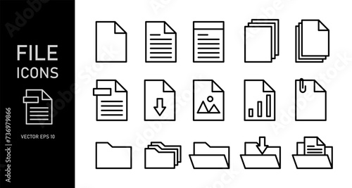 document line icon For mobile and web Contains icons such as Document, File, Communication, Resume, and Folder.