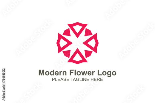 Free Download Modern flower logo - GFXLoad