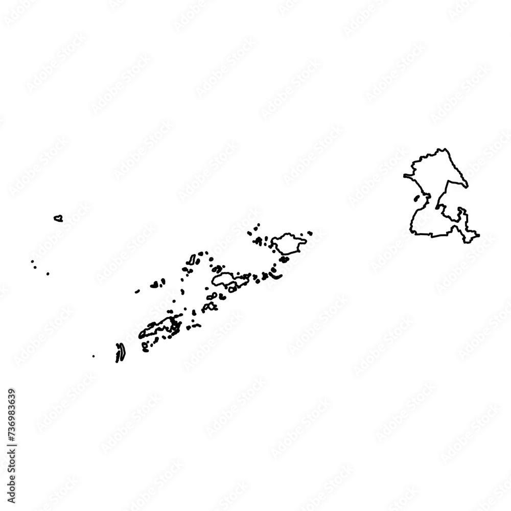 Bangsamoro Region map, administrative division of Philippines. Vector illustration.