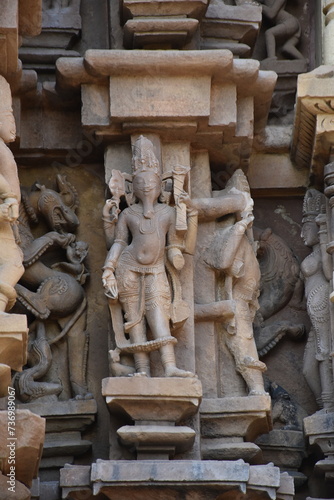 This is photo of Dulhadev temple at Khajuraho in India.