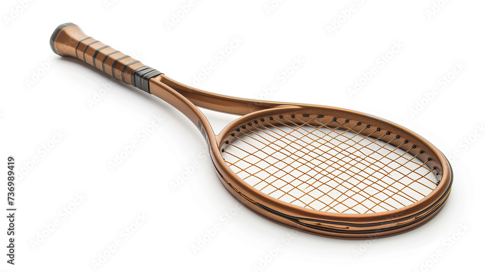 a tennis racket isolated on white background a tennis racket isolated on white background