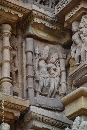 This is photo of Dulhadev temple at Khajuraho in India.