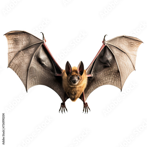  Bat isolated on white background