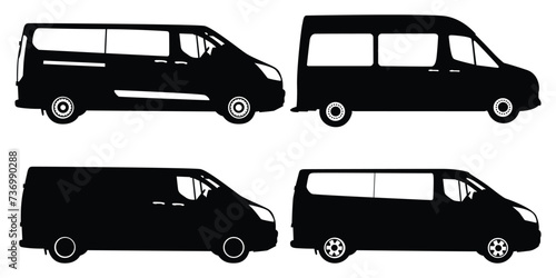 Vehicle Silhouettes Vector illustration
