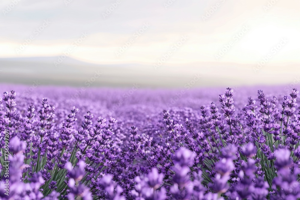 Obraz premium lavender filed background for beauty products