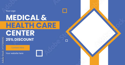 Medical and Health Care Center Editable Web Banner