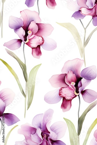 Pattern of flowers on light background