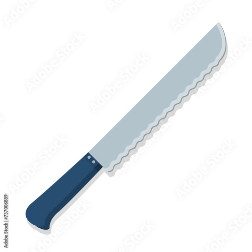 Kitchen utensil bread knife cartoon illustration photo