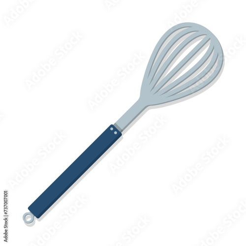 Kitchen utensil handle egg beater cartoon illustration