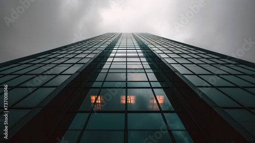 office building. Business photo composition, simple business background. Generative AI