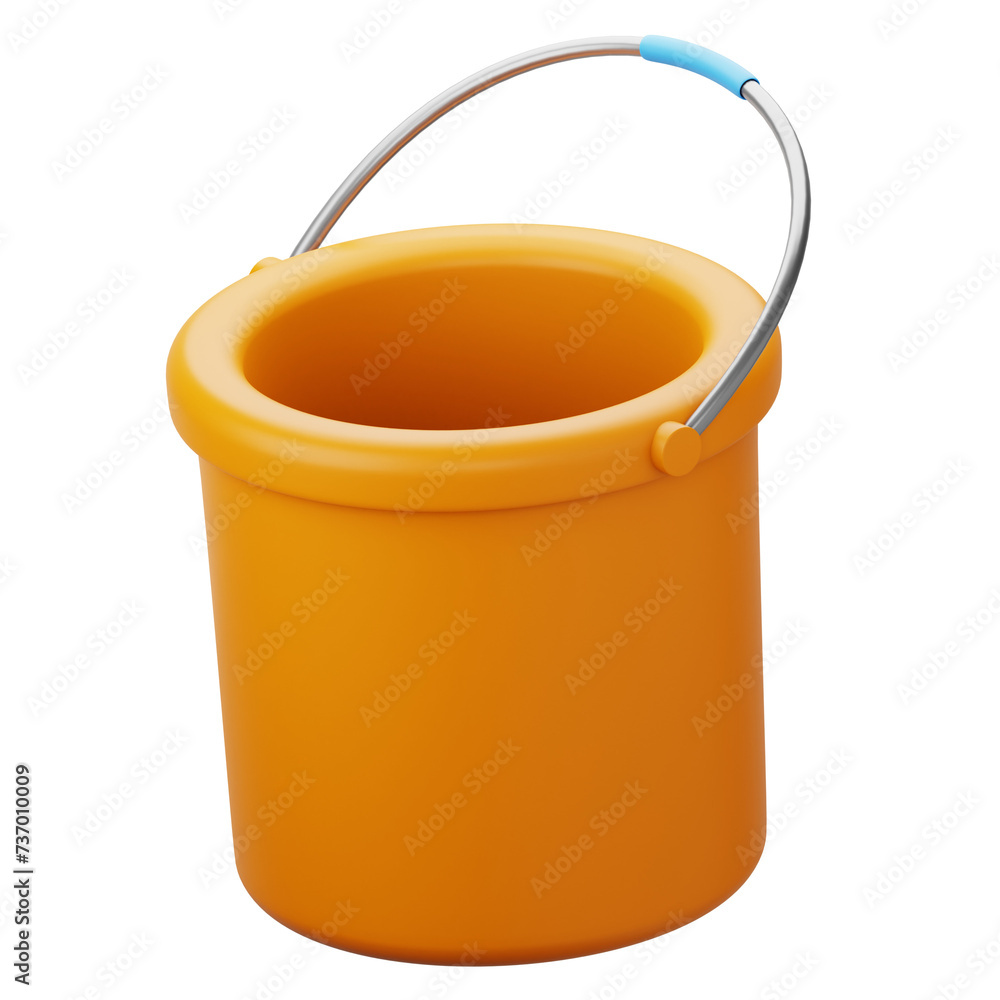 Water Bucket 3d Icon Water Bucket 3d Icon