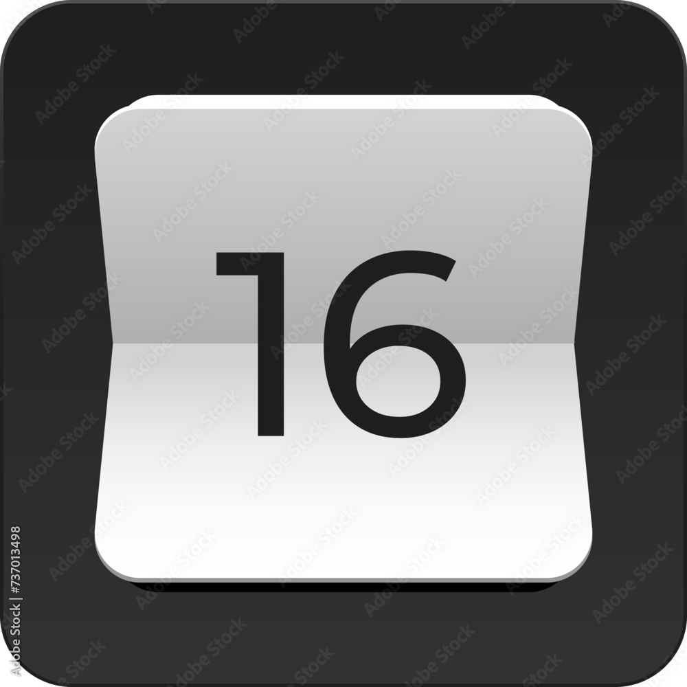 Vector simple icon calendar, 31 day of the month, collection of calendar symbols. Vector simple icon calendar, 31 day of the month, collection of calendar symbols.