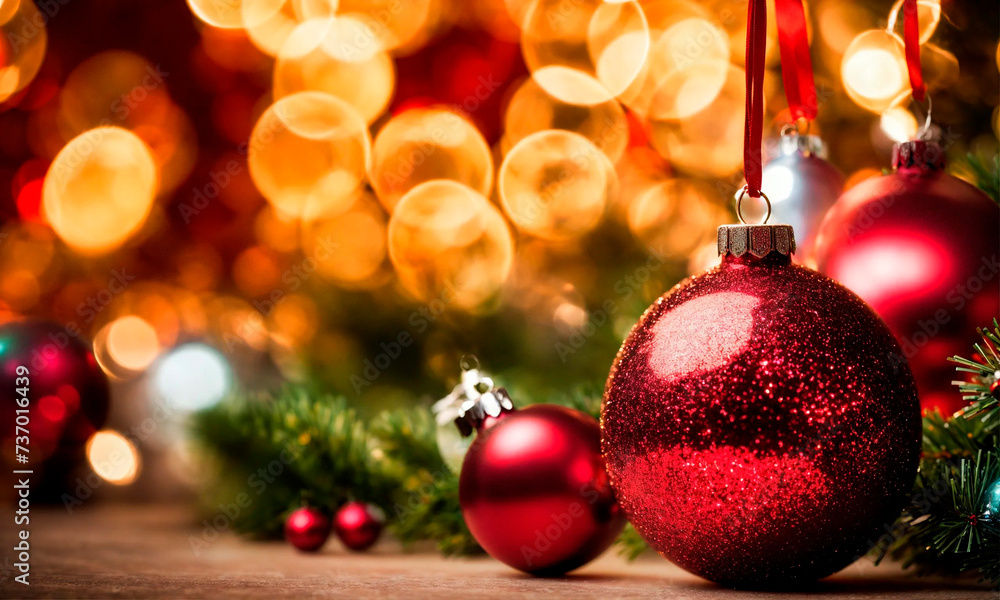 beautiful christmas shiny decor. Selective focus. beautiful christmas shiny decor. Selective focus.