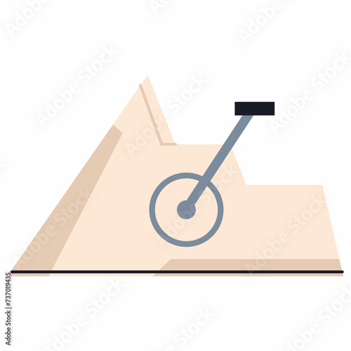 Mini exercise bike vector cartoon illustration isolated on a white background.