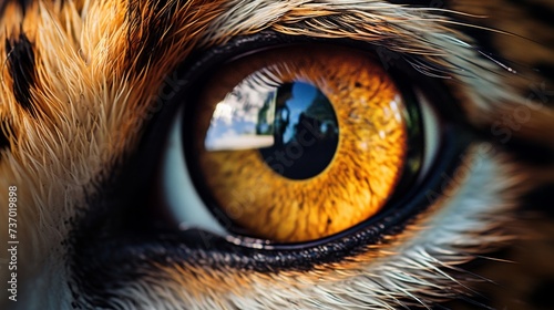 Close-Up of a Majestic Animal Eye