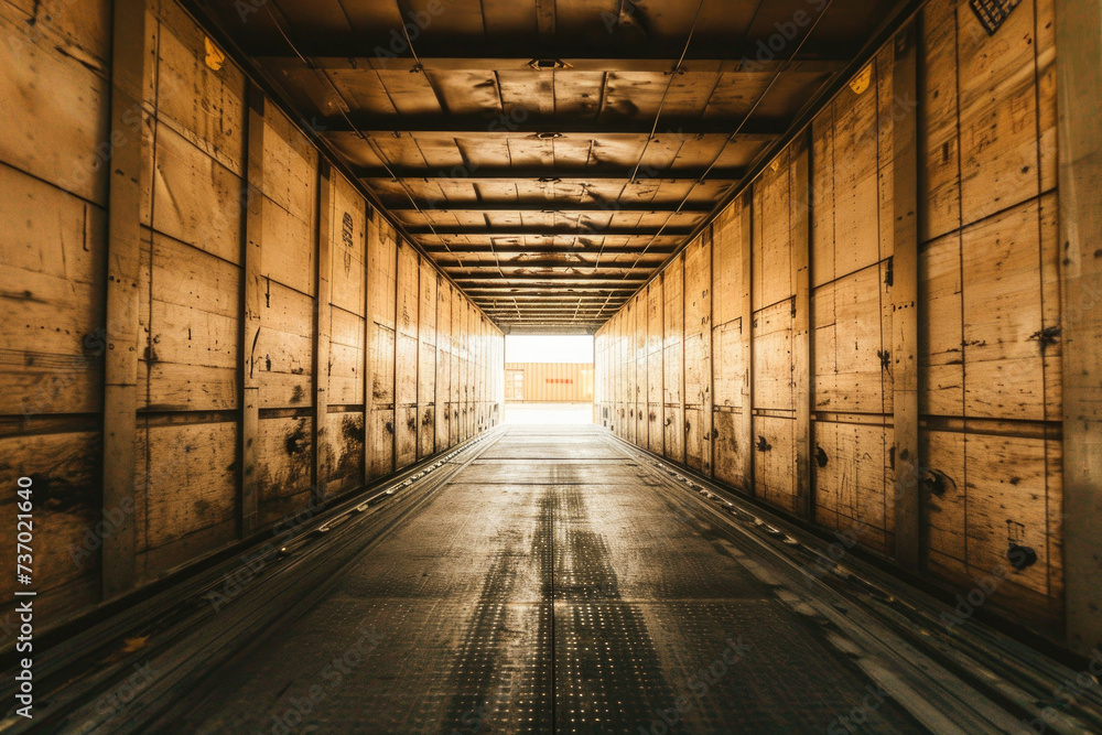 Obraz premium Picture of long hallway with bright light at end. Perfect for illustrating hope, new beginnings, and reaching goal