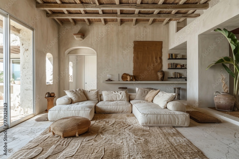 Cozy interior design in earth tones Cozy interior design in earth tones