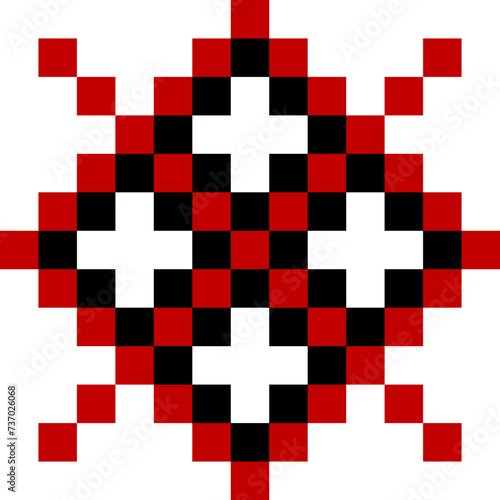 Ukrainian Embroidery Cross Element