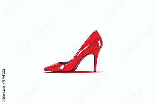 high heel shoes isolated vector style