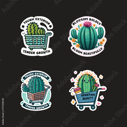 Cactus Cuties Sticker Collection