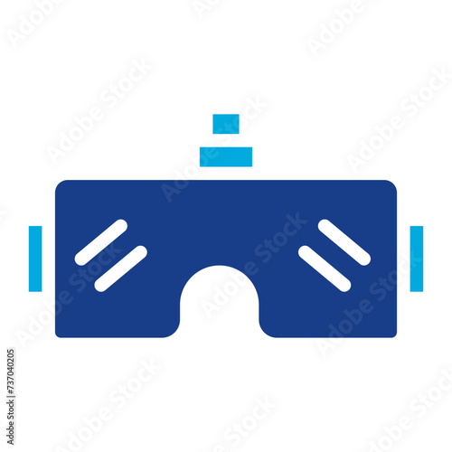 Vr Glasses icon vector image. Can be used for Science Fiction.