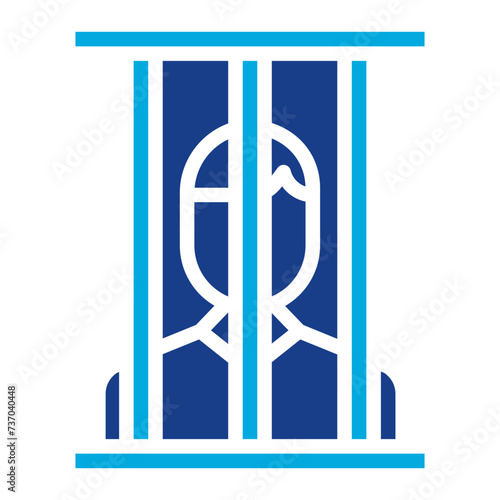 Prisoner icon vector image. Can be used for Prison.