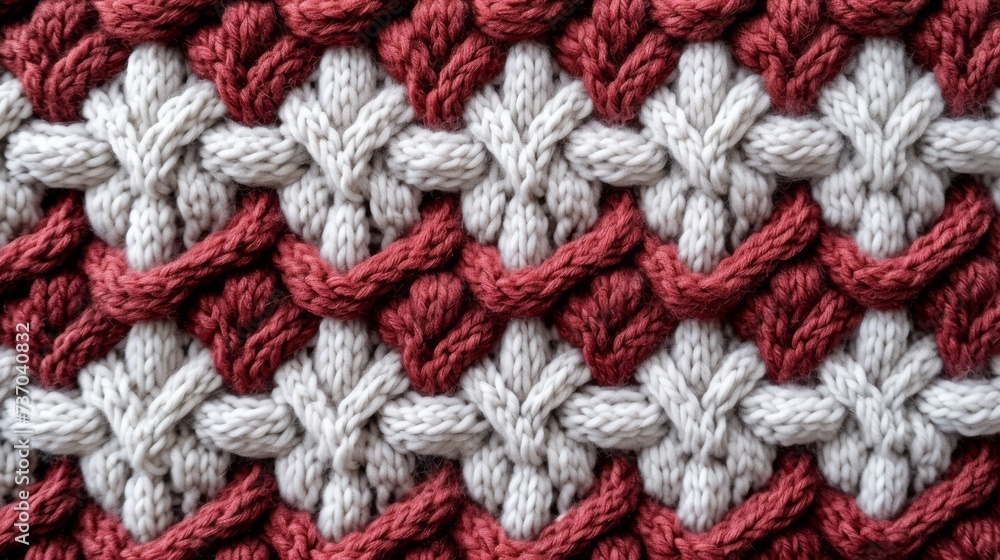 Knitted Woolen Pattern Texture. a traditional knitted woolen pattern