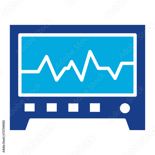 Seismograph icon vector image. Can be used for Natural Disaster.