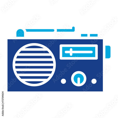 Radio icon vector image. Can be used for Electric Circuits.