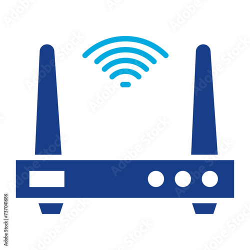 Wifi Router icon vector image. Can be used for Electric Circuits.