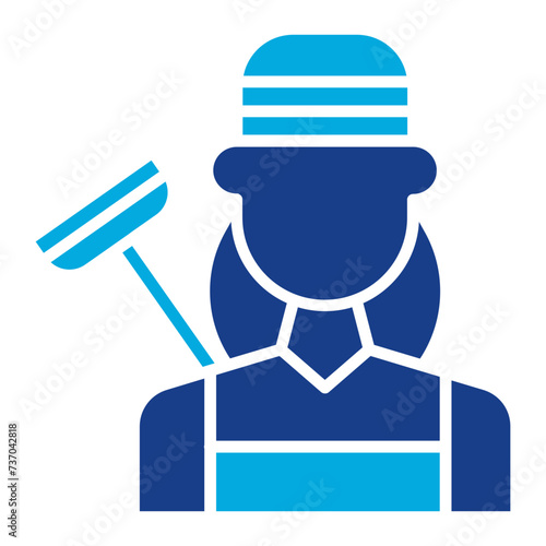 Cleaner icon vector image. Can be used for Women.