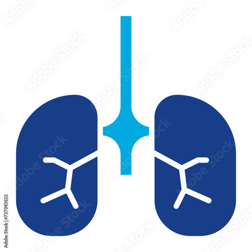 Bronchi icon vector image. Can be used for Human Anatomy.