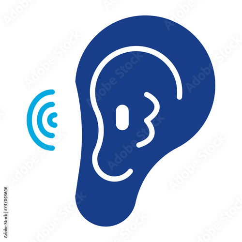 Ear Canal icon vector image. Can be used for Human Anatomy. photo