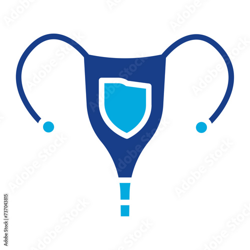 Ovaries icon vector image. Can be used for Human Anatomy.