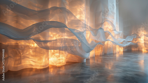 Room with veils - Generative AI