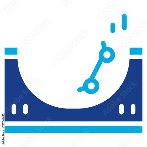 Skate Park icon vector image. Can be used for Outdoor Fun.