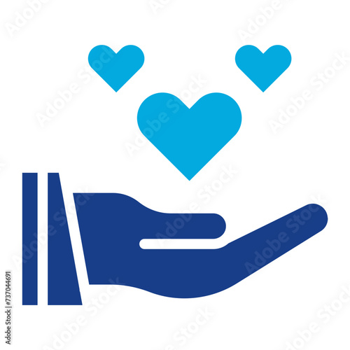 Compassion icon vector image. Can be used for Personality Traits.