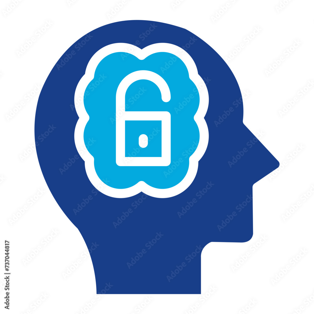 Open Mindedness icon vector image. Can be used for Personality Traits. Open Mindedness icon vector image. Can be used for Personality Traits.