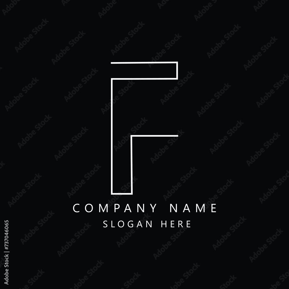 Minimal letter logo F font. Hand-drawn alphabet, line art letters for calligraphic typography. Decorative linear lettering vector sont, creative letter line illustration Minimal letter logo F font. Hand-drawn alphabet, line art letters for calligraphic typography. Decorative linear lettering vector sont, creative letter line illustration